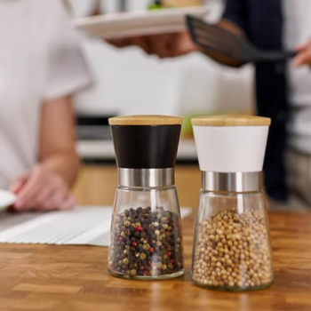 Adjustable Stainless Steel Salt & Pepper Grinder Mill Set